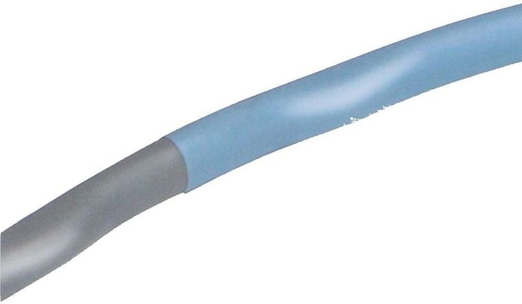 Umbro, hula hop z obciążeniem, 95 cm, neoprenowy niebiesko-szary