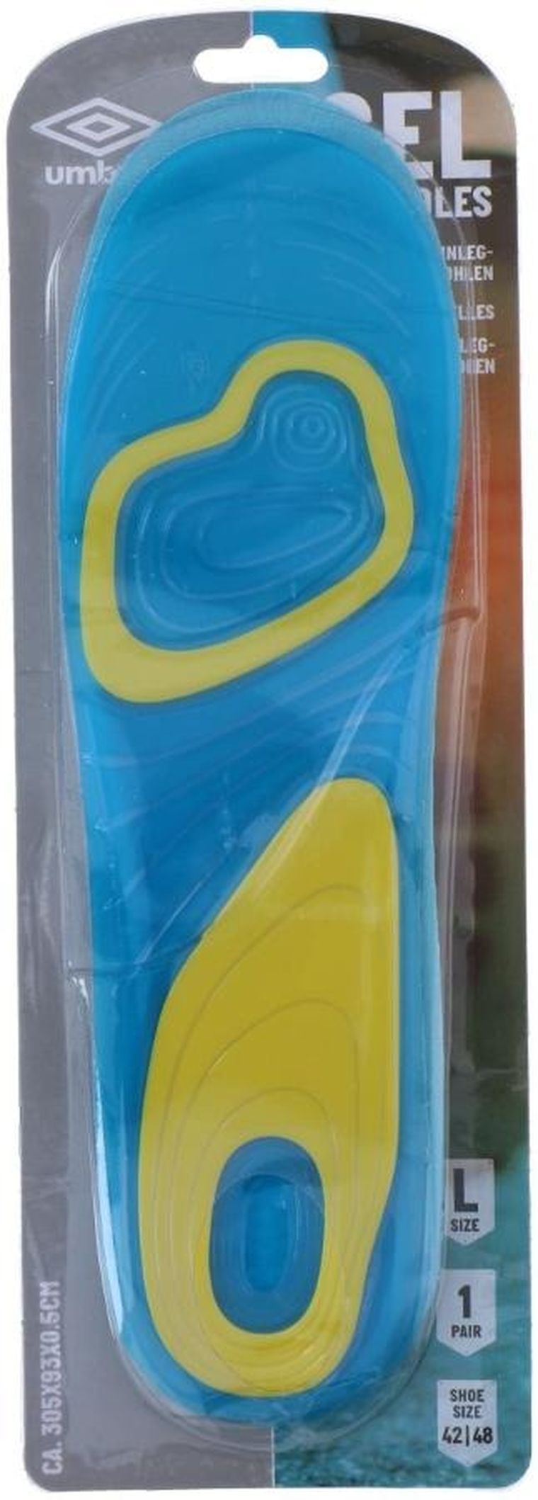 Umbro, wkładki do butów, żelowe, rozmiar 42-48