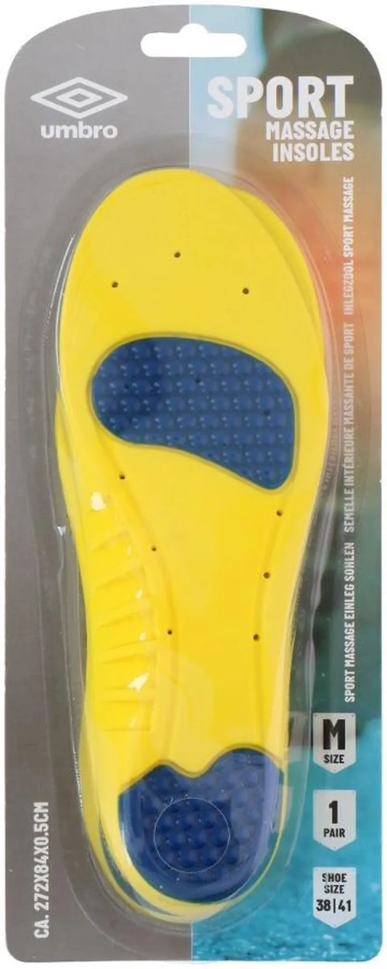 Umbro, wkładki sportowe do butów, masujące, rozmiar 38-41