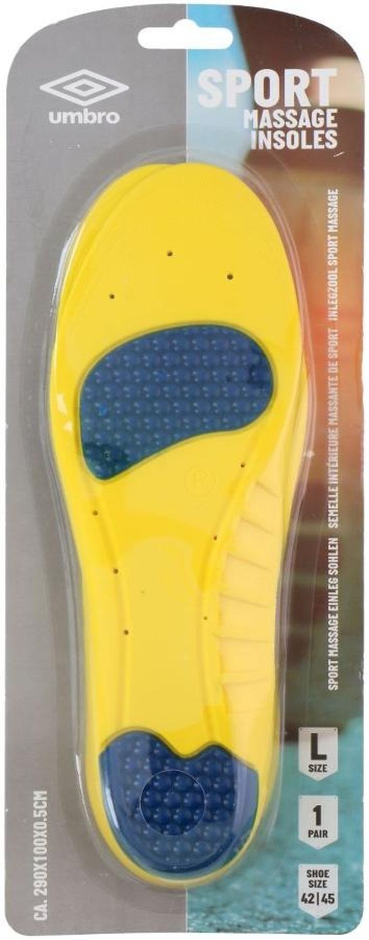 Umbro, wkładki sportowe do butów, masujące, rozmiar 42-45
