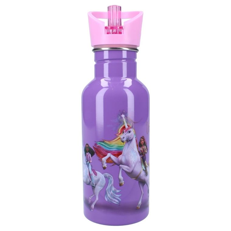 Unicorn Academy, Take a sip, bidon ze słomką, fioletowy, 500 ml