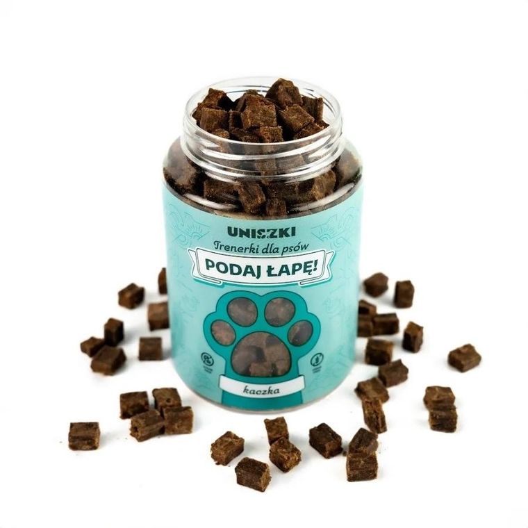 Uniszki, Trenerki, kaczka, przysmak dla psa, 150g