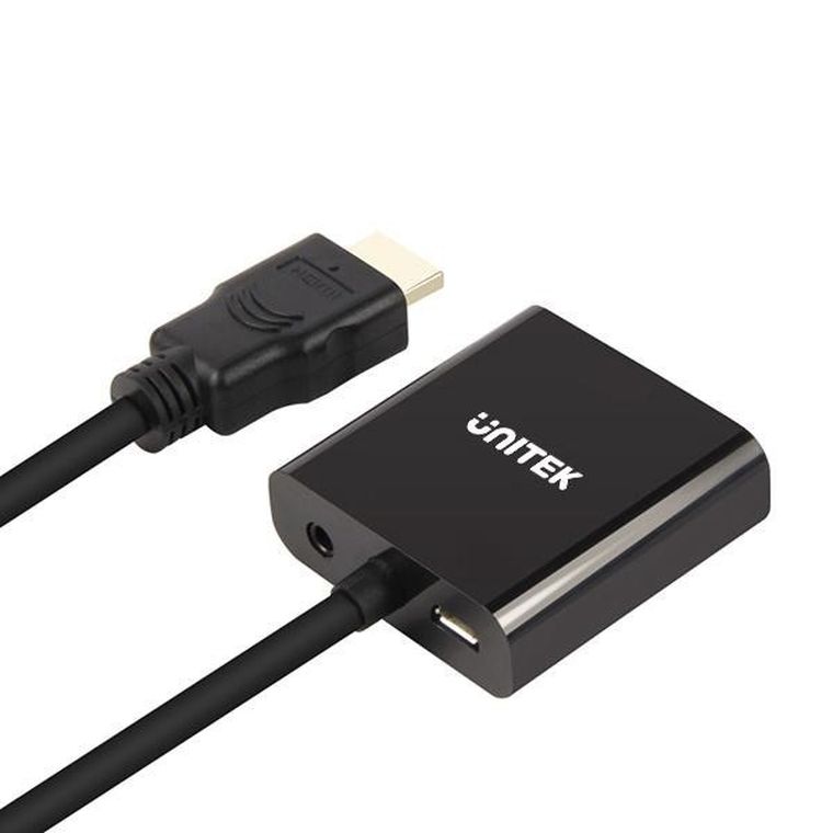 Unitek, adapter HDMI/VGA + audio