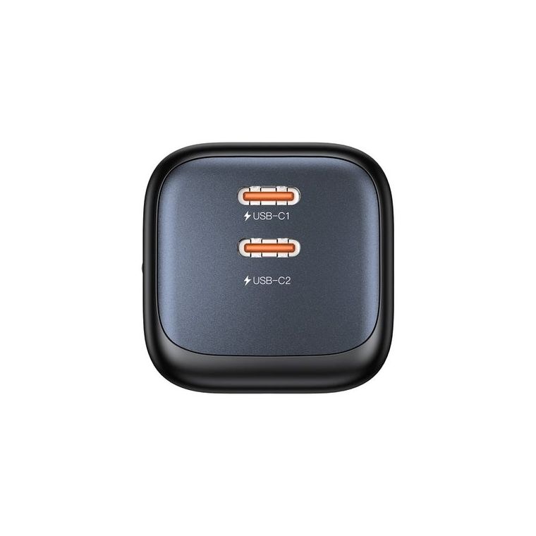 Unitek, ładowarka sieciowa, 2xGAN 45W, 2xUSB-C, PD 3.0, czarna
