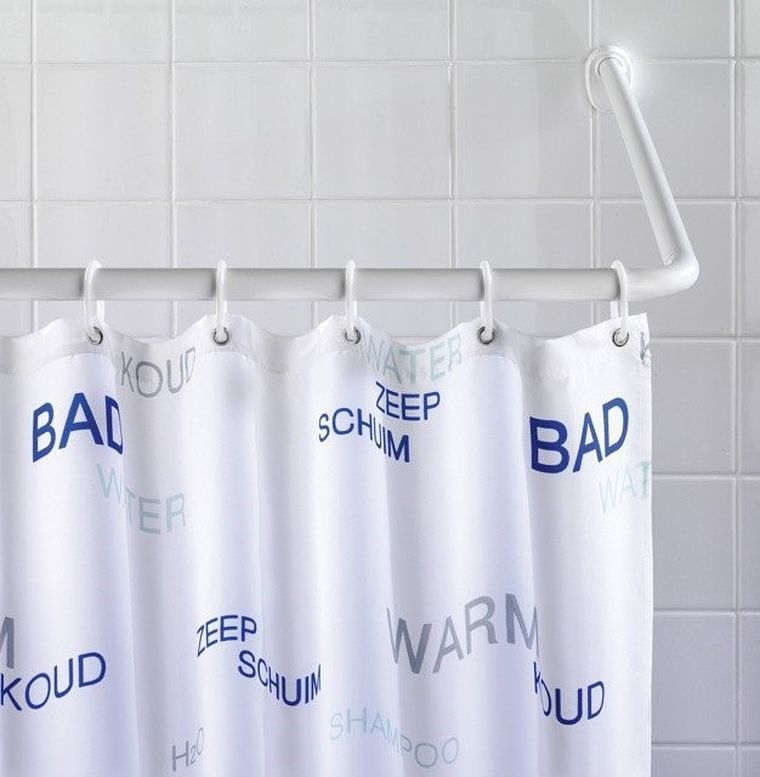 Uniwersalny kątownik do zasłony prysznicowej