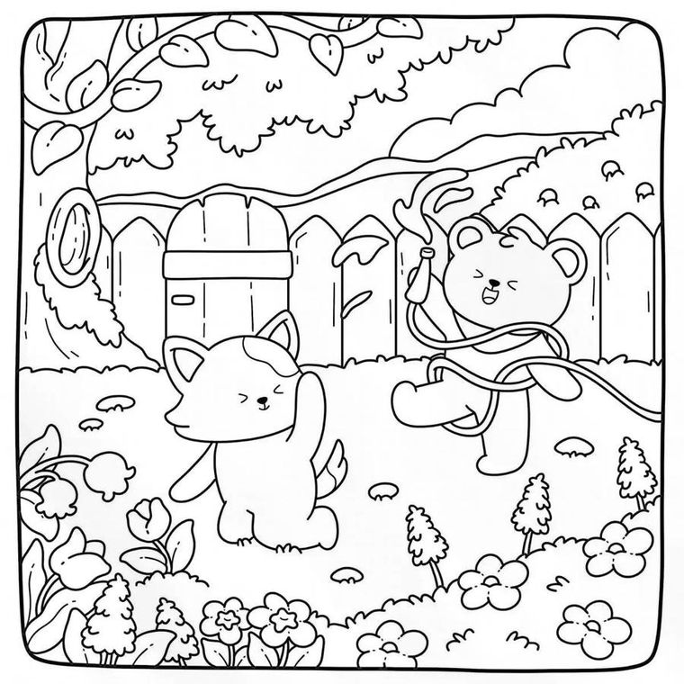 Urocze słodziaki. Przytulne kolorowanie