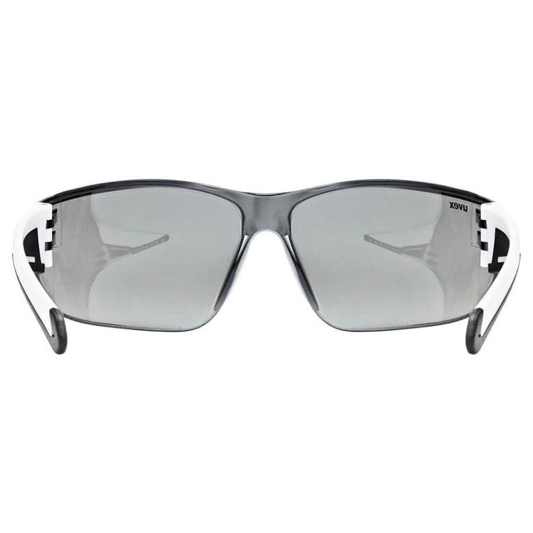 Uvex, Equate, okulary rowerowe, white matt-mir.silver