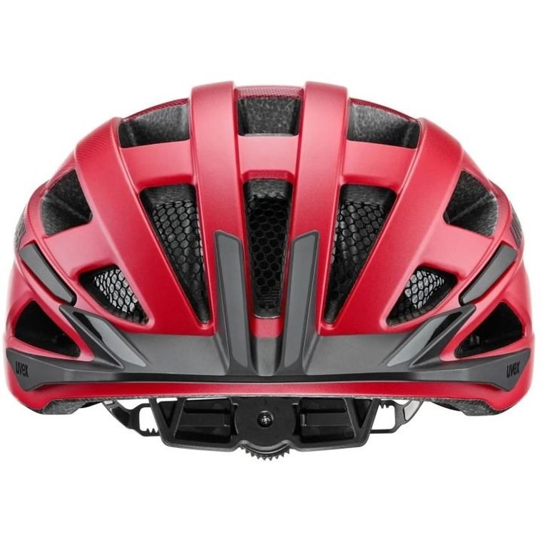 Uvex, I-vo 2, kask rowerowy, 56-60 cm, red-black matt
