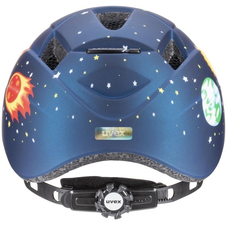 Uvex, Kid 2 CC, kask rowerowy, dziecięcy, dark blue rocket, 46-52 cm