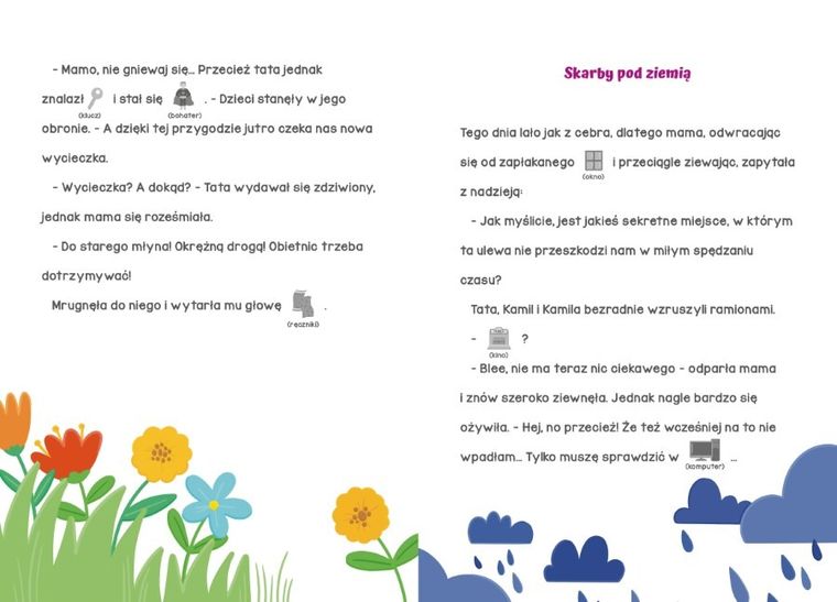 Uzupełnianki z naklejkami. Przygody z pogodą i bez pogody