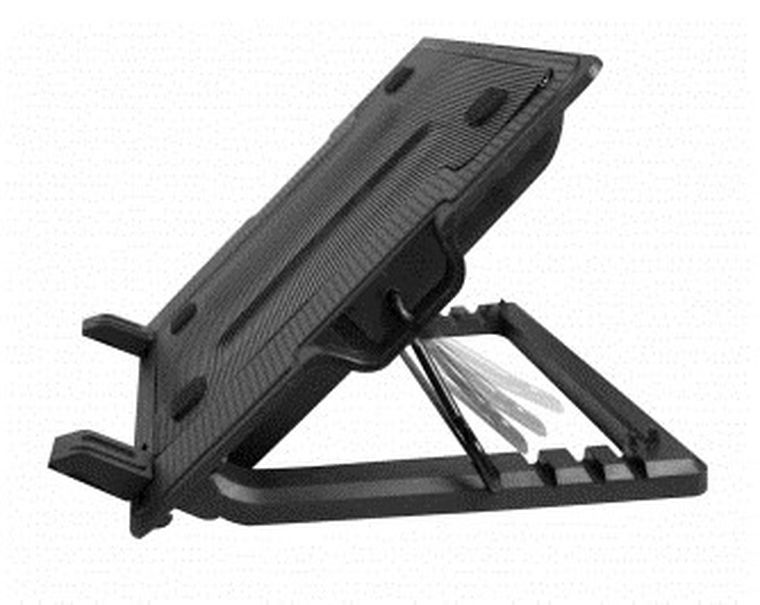 Vakoss, podstawka chłodząca pod notebook, 17", wentylator, hub, LF-1860AL