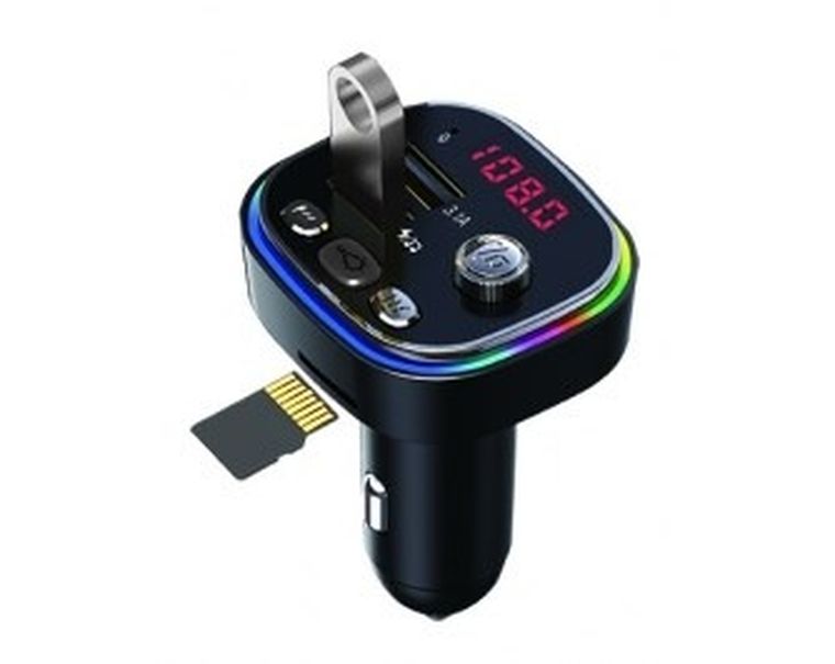 Vakoss, transmiter samochodowy, RGB/ FM/ BLUETOOTH/USB, 3.1A