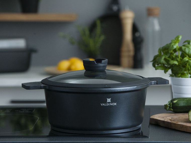 Valdinox, Expert, garnek z pokrywą, 6,0l, 28 cm