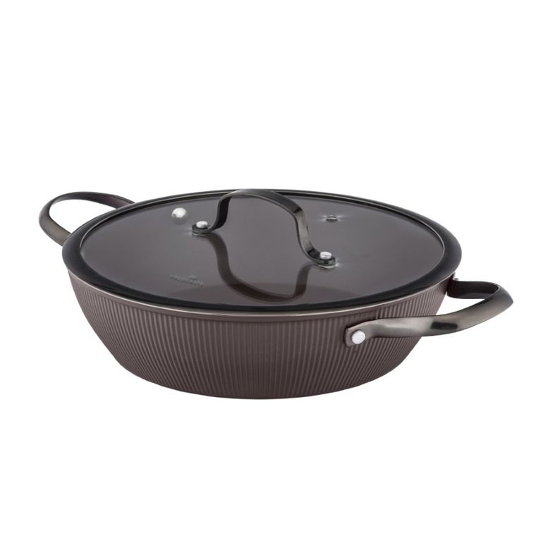 Valdinox, Valdinox, Stripes, rondel z pokrywą szklaną, 28 cm, 3.2l