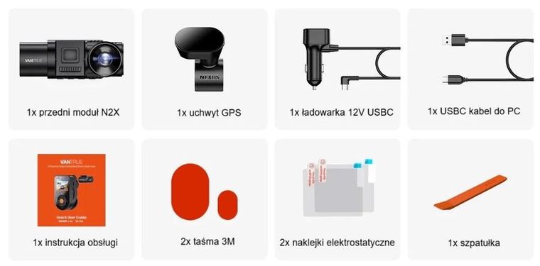 Vantrue, wideorejestrator, N2X LTE