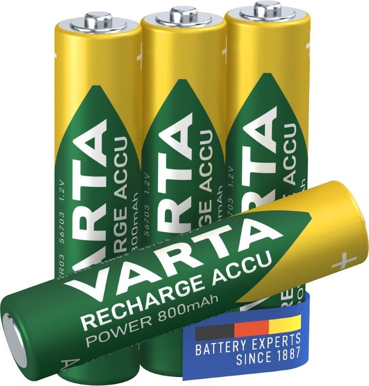 VARTA, Ready2Use, zestaw akumulatorków AAA, 800 mAh, Ni-MH