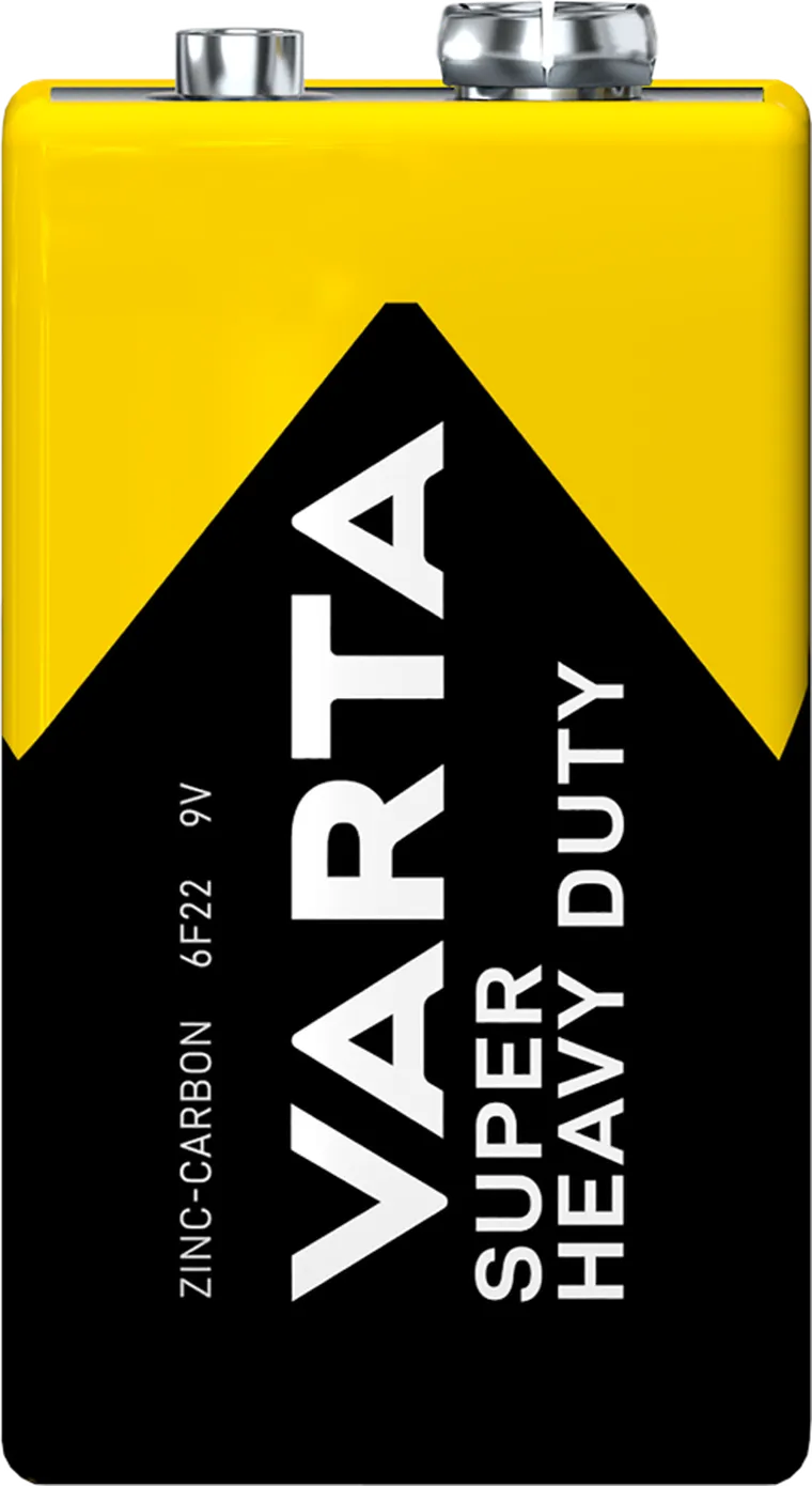 VARTA, Super Heavy Duty, bateria cynkowo-węglowa, 9V 6F22, Zn-C, 1 szt.