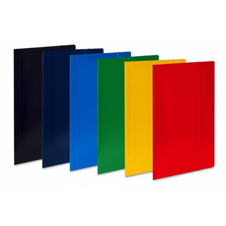 Vau-Pe, teczka z gumką A4, eko, czerwona, 1 szt.