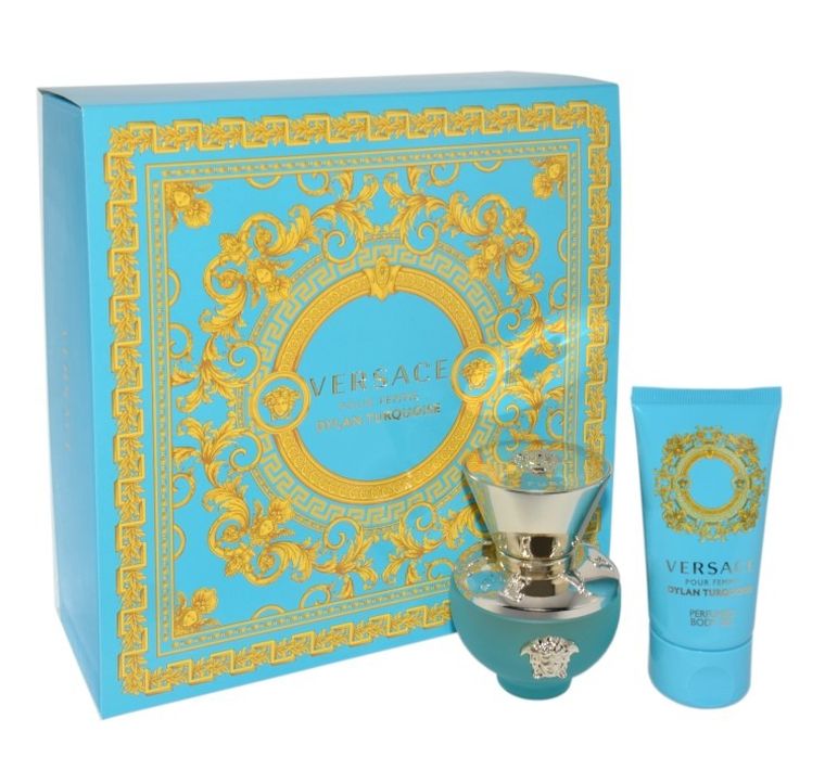 Versace Set, Dylan Turquoise, woda toaletowa, 30 ml + żel pod prysznic, 50 ml