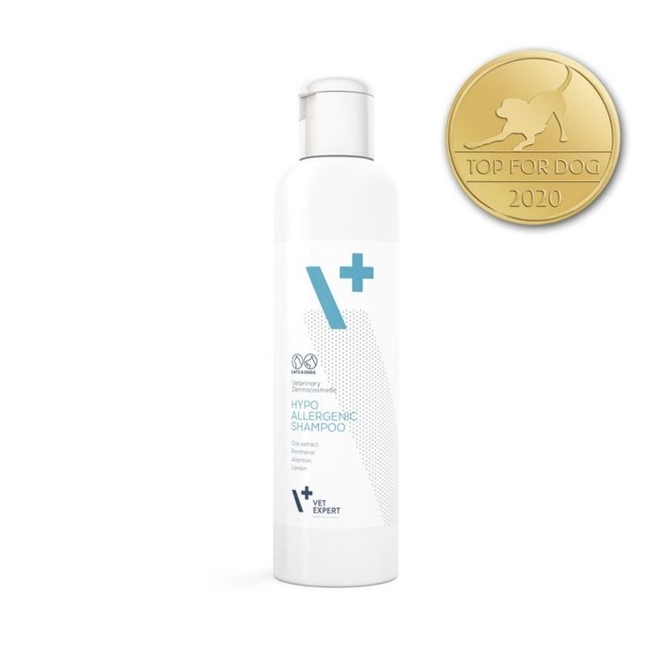 VetExpert, hypoallergenic shampoo, pielęgnacja dla psów i kotów, 250 ml