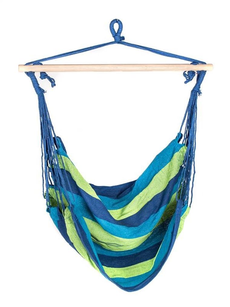 Vetro, fotel wiszący, huśtawka, niebieska, 100-100 cm