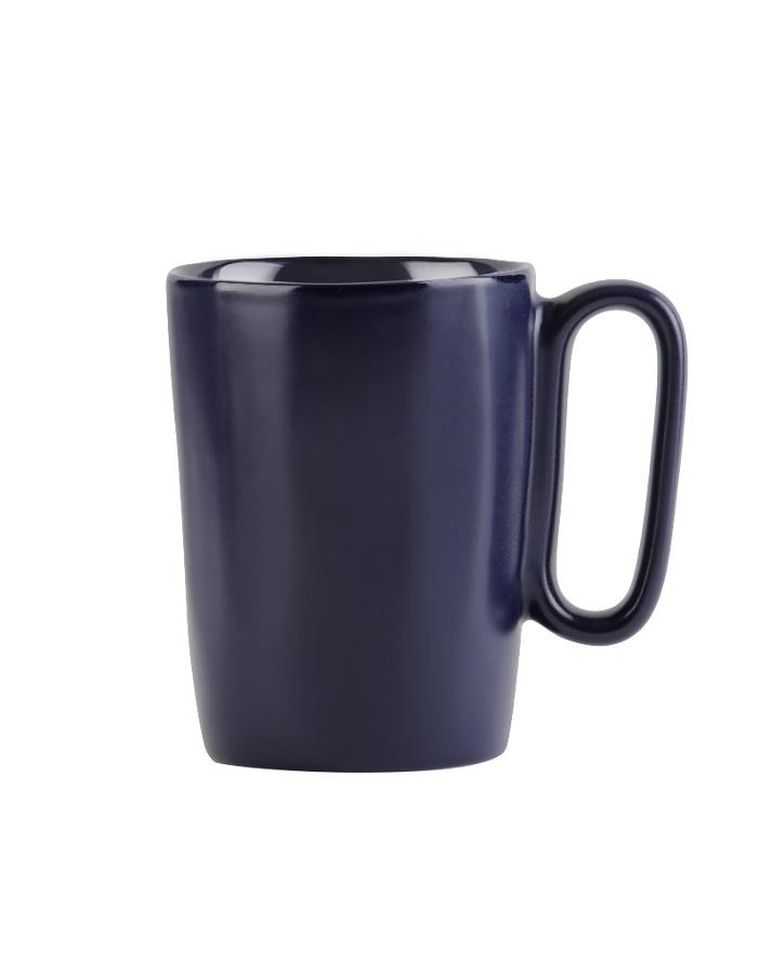 Vialli Design, dwa kubki ceramiczne z uszkiem, 250 ml, Fuori granatowe