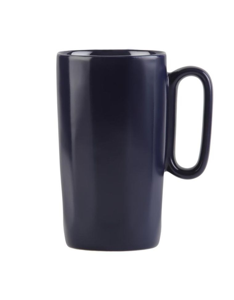 Vialli Design, dwa kubki ceramiczne z uszkiem, 330 ml, Fuori granatowe