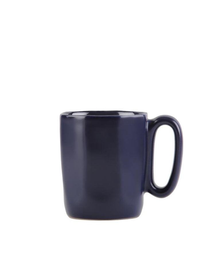 Vialli Design, dwa kubki ceramiczne z uszkiem, 80 ml, Fuori granatowe