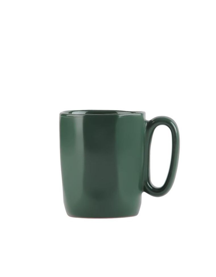 Vialli Design, dwa kubki ceramiczne z uszkiem, 80 ml, Fuori zielone