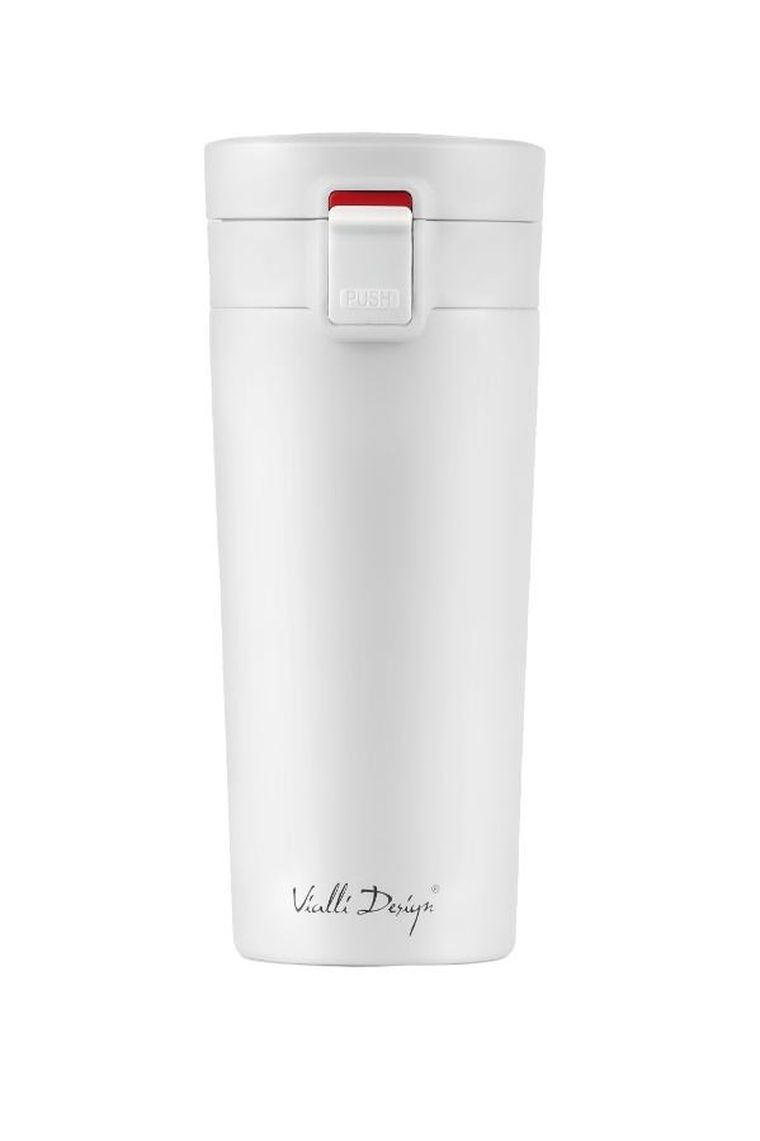 Vialli Design, Fuori, kubek termiczny, biały, 400 ml