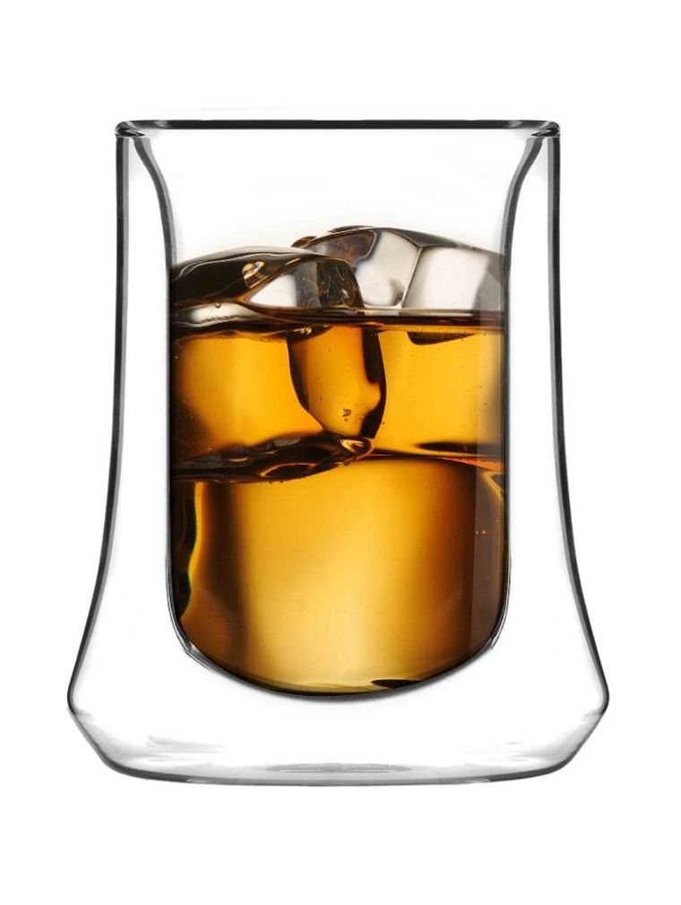 Vialli Design, komplet 2 szklanek niskich z podwójną ścianką Soho, 240 ml