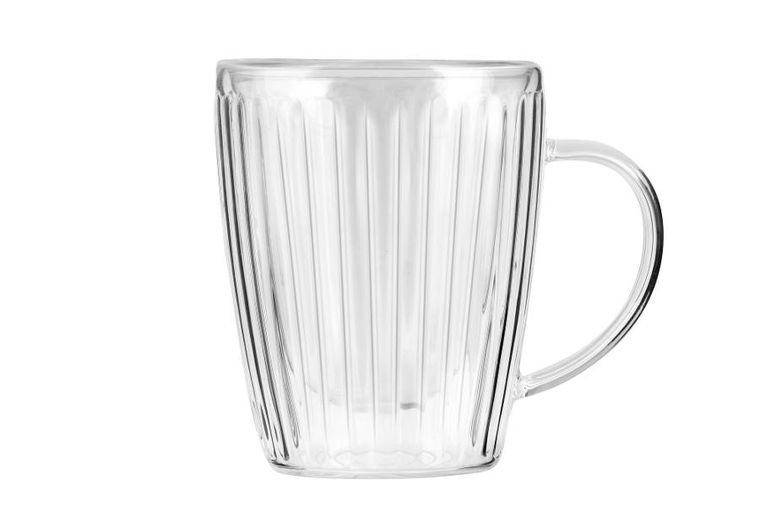 Vialli Design, Livio Duo, komplet 2 szklanek z uchem z podwójną ścianką, 250 ml