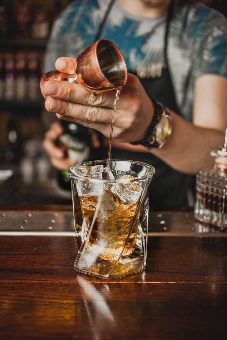 Vialli Design, szklanka z podwójną ścianką do whisky, 300 ml, Cristallo