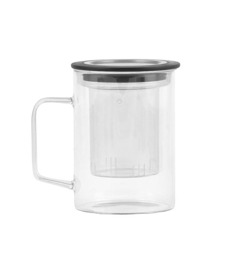 Vialli Design, szklanka z zaparzaczem, Diva, 300 ml