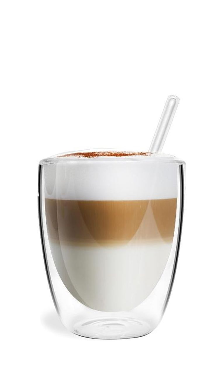 Vialli Design, Vita, szklanka z podwójną ścianką ze słomkami, 320 ml, 6 szt.