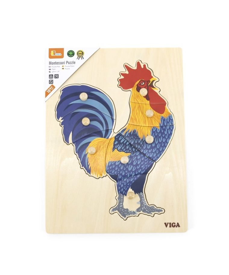 Viga, Kogut, puzzle na podkładce z uchwytami