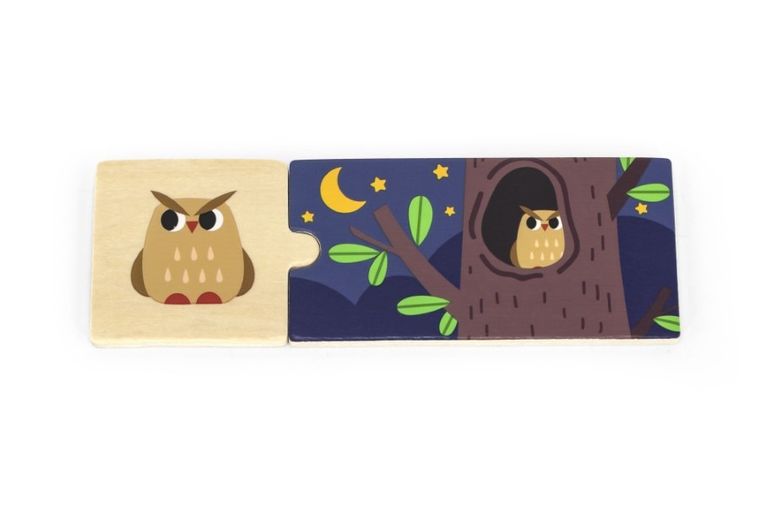 Viga, Mój dom, drewniane puzzle, 20 elementów