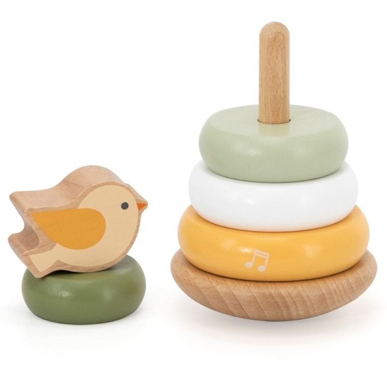 Viga, PolarB, drewniana wieża do układania, Ptaszek