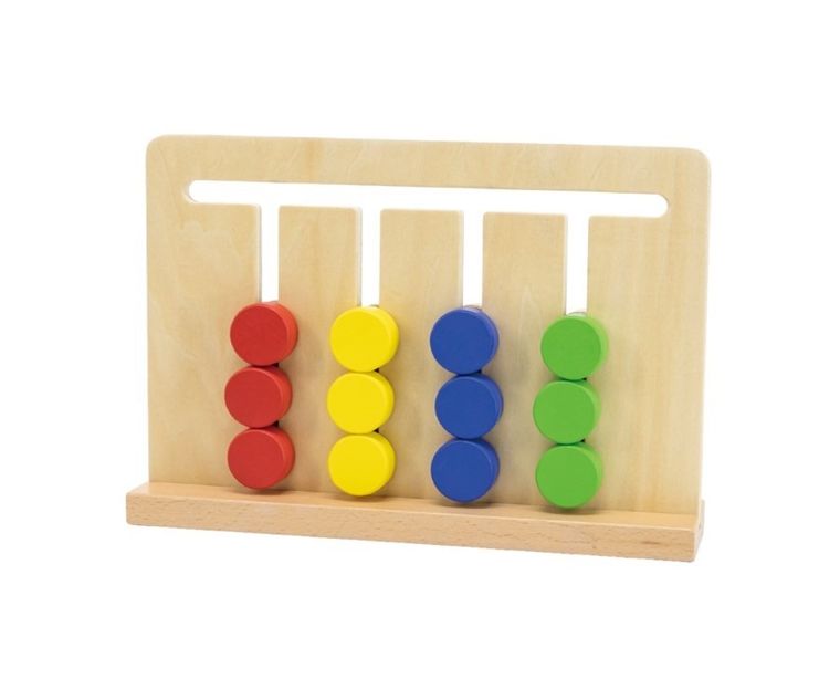 Viga, tabliczka drewniana, dopasowanie kolorów i kształtów