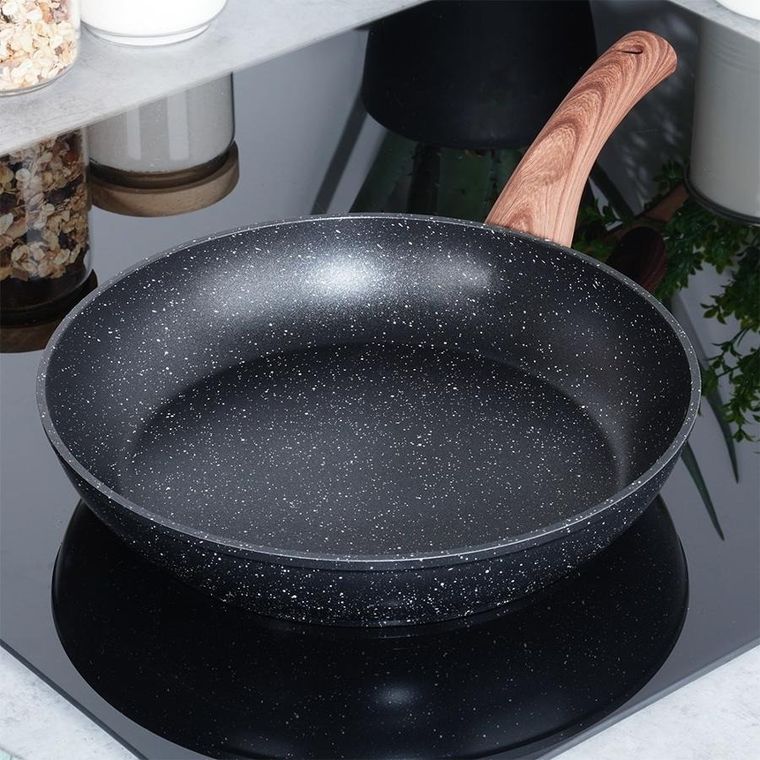 Vilde, Black&Wood, patelnia granitowa, 26 cm