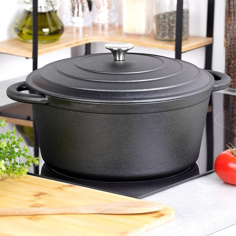 Vilde, Cast Line, garnek z pokrywką, żeliwny, 5,9l