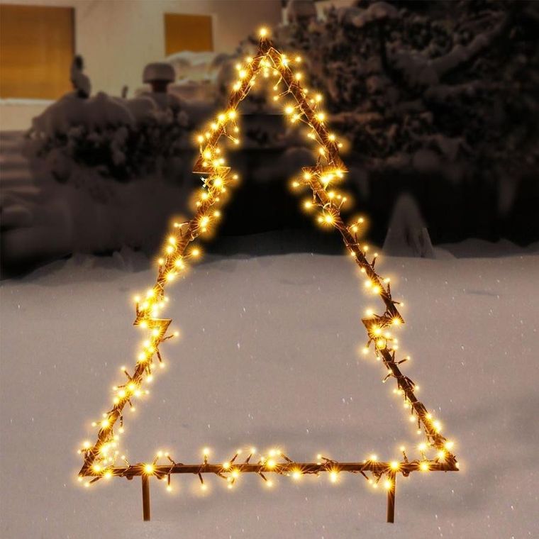 Vilde, choinka świecąca zewnętrzna, metalowa, 225 LED, 100 cm