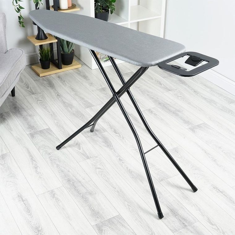 Vilde, deska do prasowania, szara, 130-34-87,5 cm