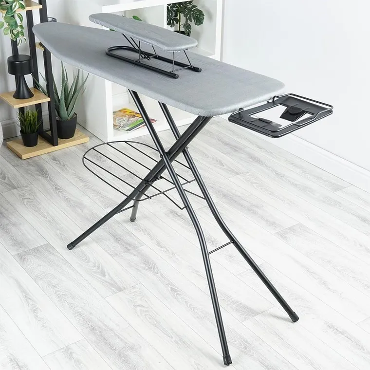 Vilde, deska do prasowania z rękawnikiem, szara, 140-39-92 cm