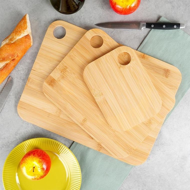 Vilde, deski do krojenia, bambusowe, 3 szt.