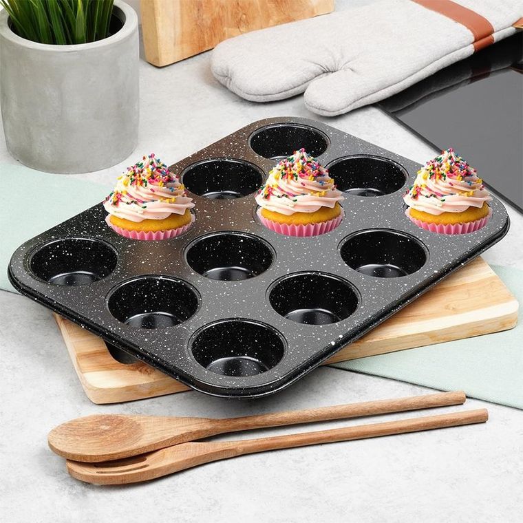 Vilde, forma do muffinek, granitowa, 35-26,5 cm