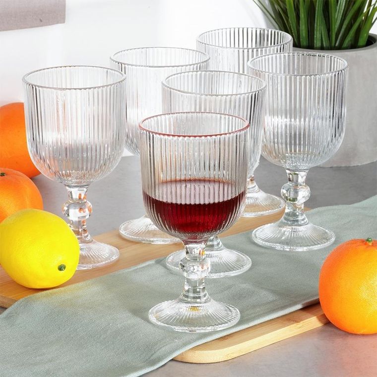 Vilde, kieliszki do wina, szklane, 340 ml, 6 szt.