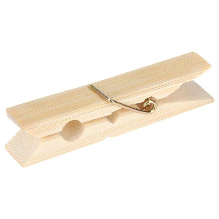 Vilde, klamerki drewniane bambusowe, 60 szt.