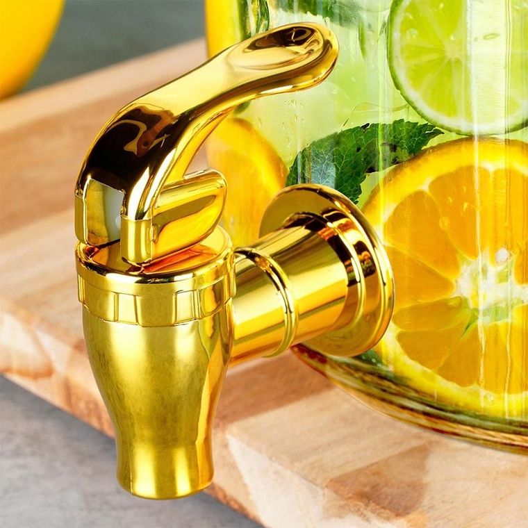 Vilde, kranik do słoja na napoje, złoty