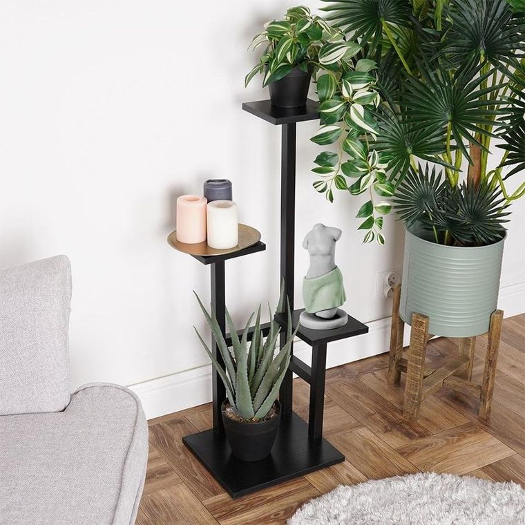 Vilde, kwietnik metalowy 4-poziomowy, 84 cm